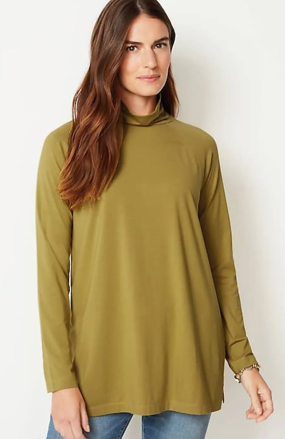 Luxe Supima® Everyday Turtleneck Tunic | Jjill