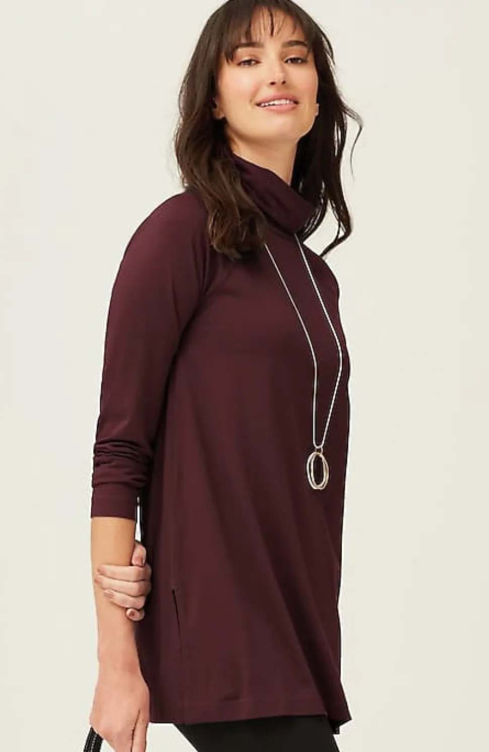 Luxe Supima® Everyday Turtleneck Tunic | Jjill