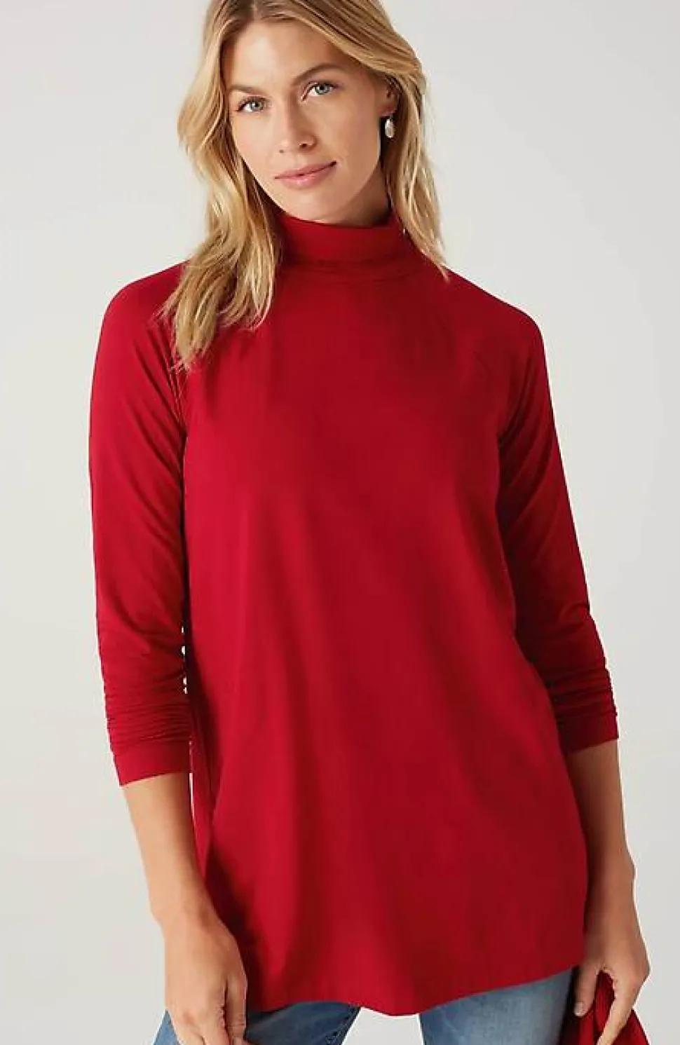 Luxe Supima® Everyday Turtleneck Tunic | Jjill