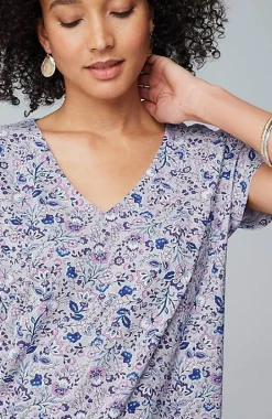 Luxe Supima® Pleat-Back Tee | Jjill
