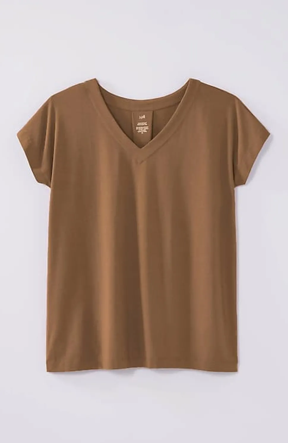 Luxe Supima® Pleat-Back Tee | Jjill