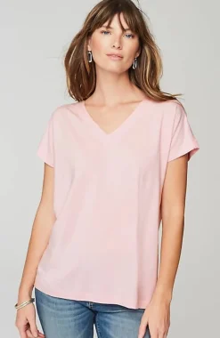 Luxe Supima® Pleat-Back Tee | Jjill