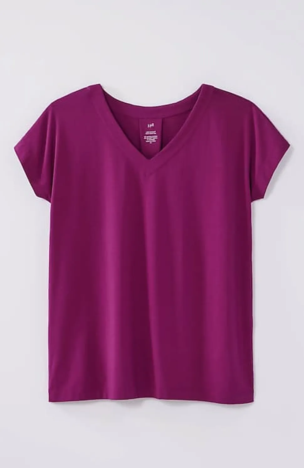 Luxe Supima® Pleat-Back Tee | Jjill