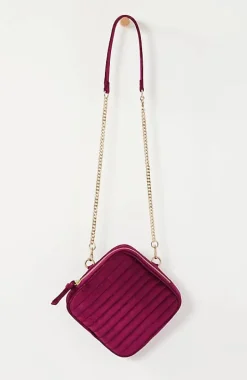 Luxe Velvet Quilted Purse | Jjill