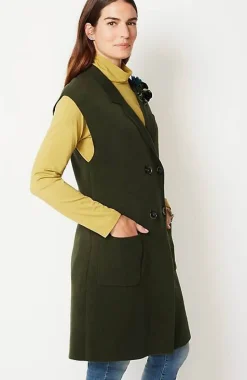 Majestic Double-Breasted Sweater Gilet | Jjill