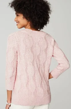 Marled Cable Sweater | Jjill