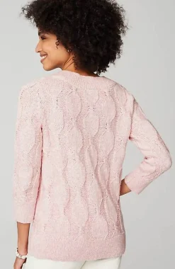 Marled Cable Sweater | Jjill