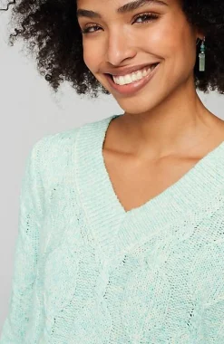 Marled Cable Sweater | Jjill