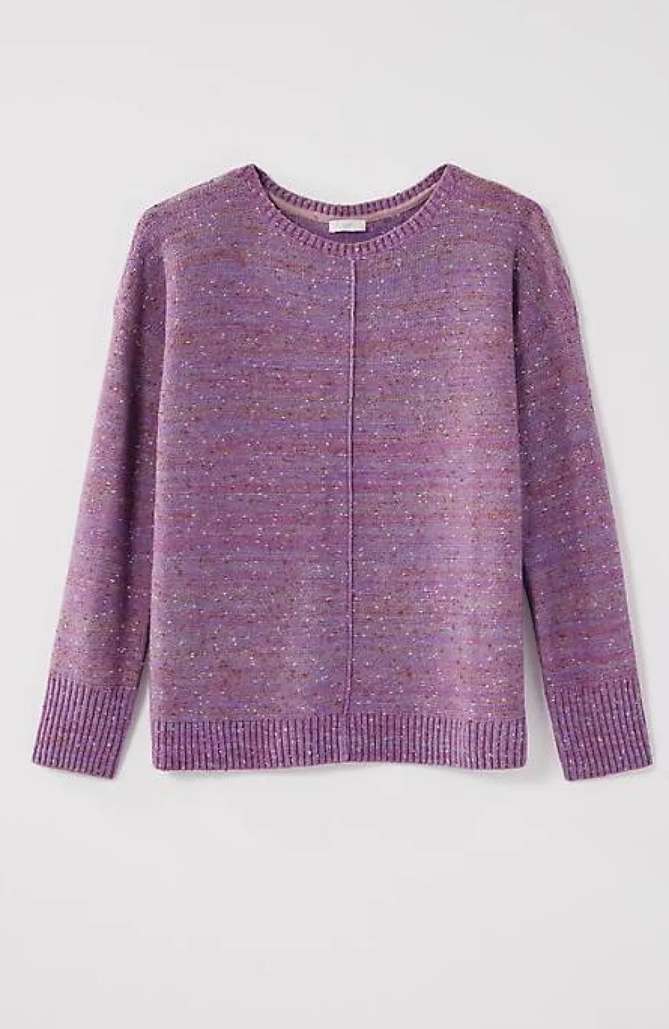 Micro-Tweed Seamed Sweater | Jjill