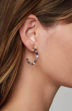 Misty Rainfall Beaded Hoop Set | Jjill