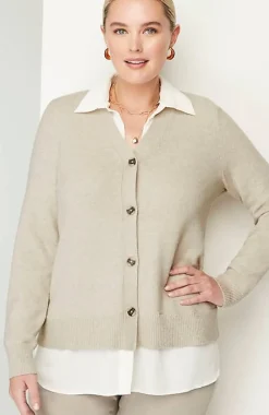 Mixed-Media Cardi | Jjill