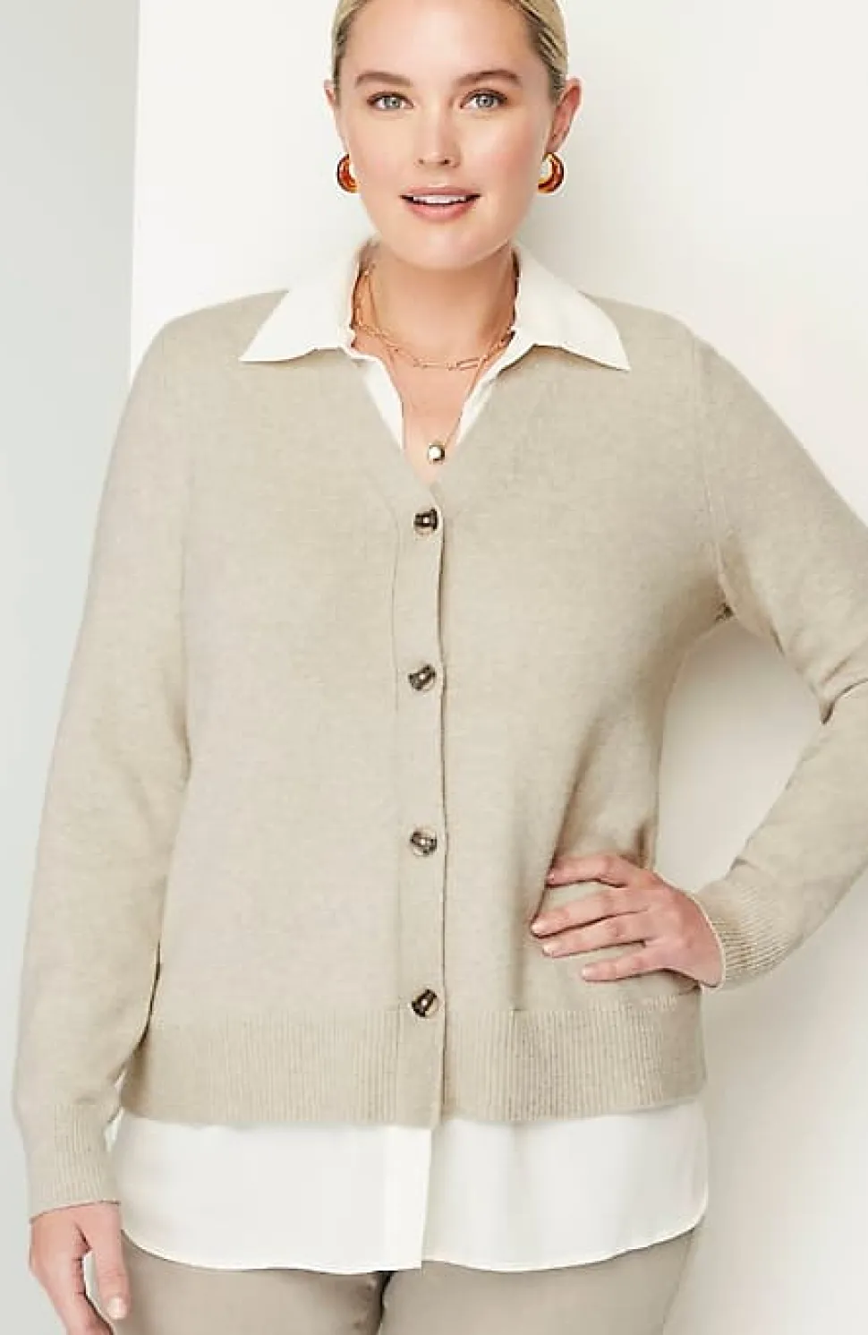 Mixed-Media Cardi | Jjill