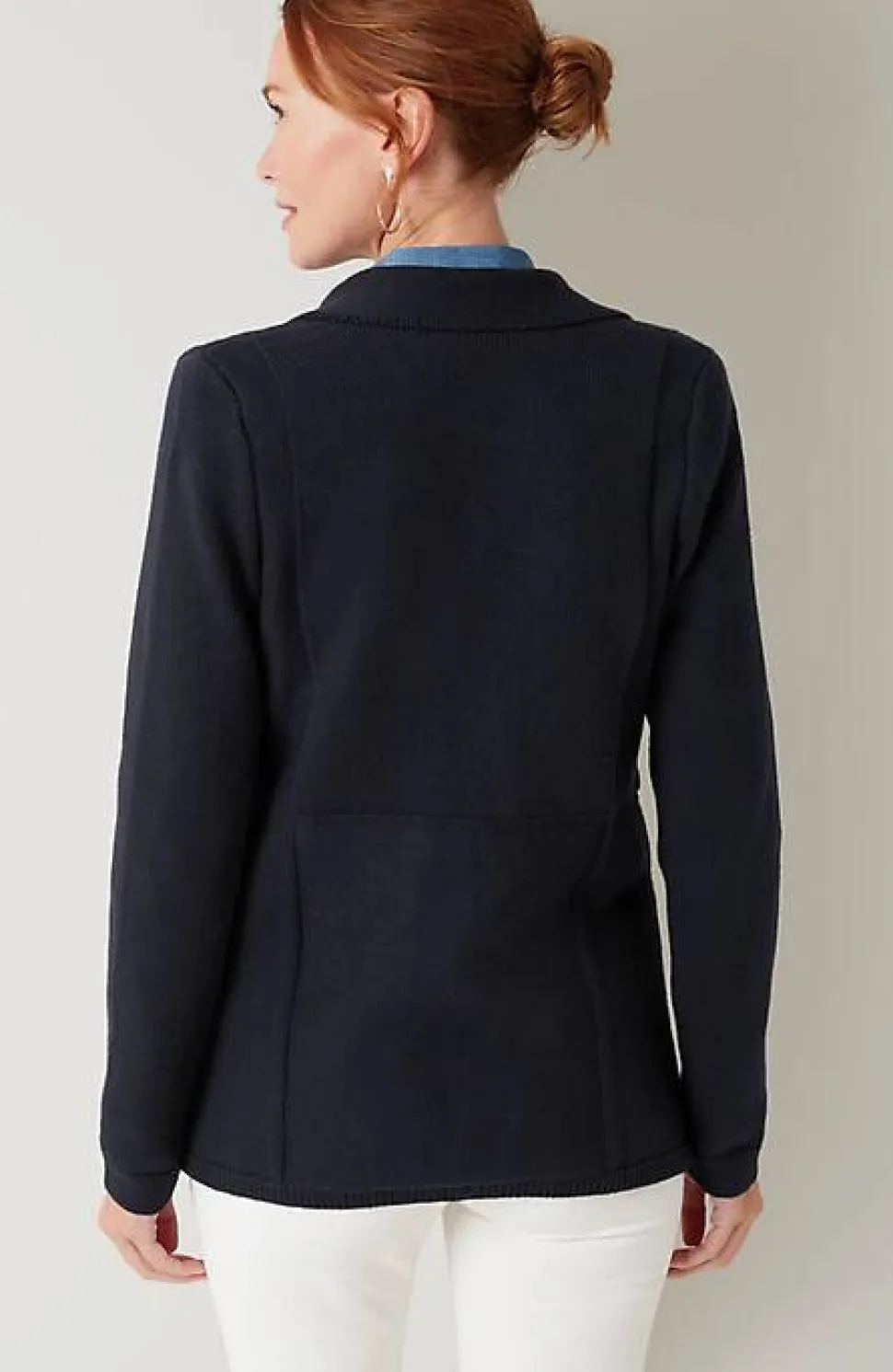 Mixed-Textures Structured Cardi | Jjill