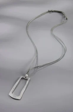 Modern Elements Rectangular Pendant Necklace | Jjill