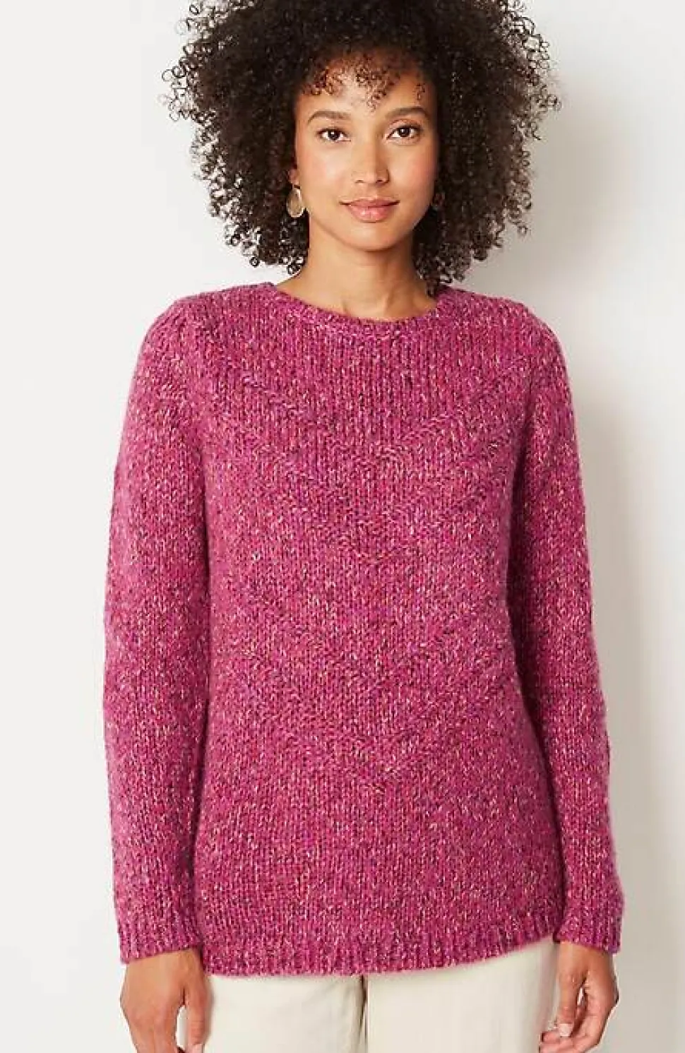 Multicolored Chevron Sweater | Jjill