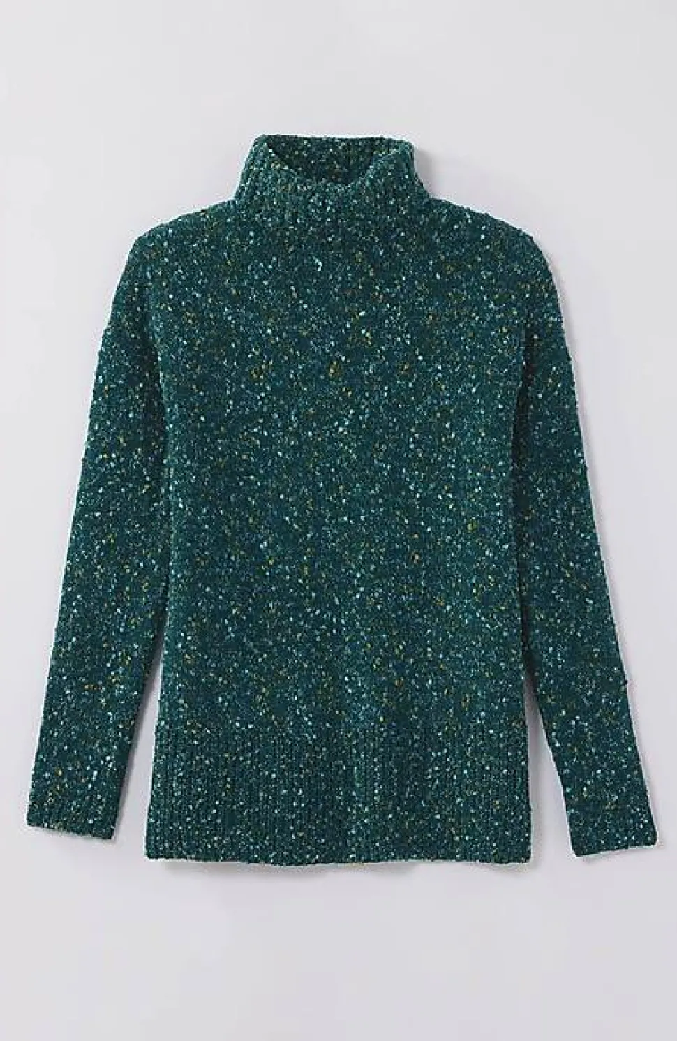 Multi-Tweed Turtleneck Sweater | Jjill