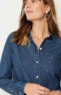 One-Pocket Button-Front Shirt | Jjill