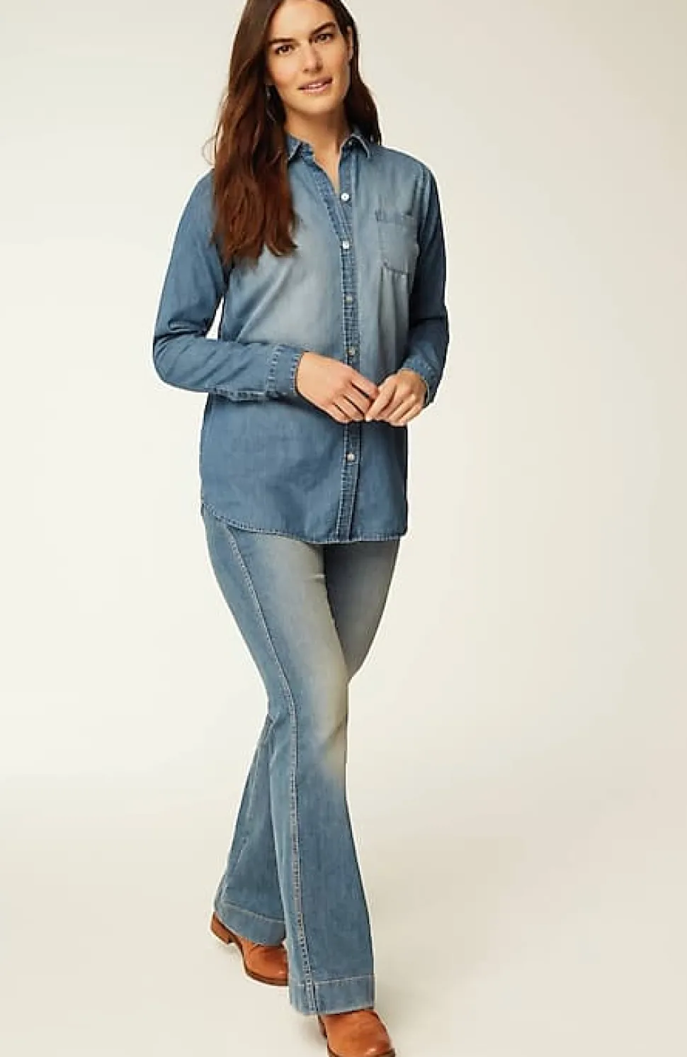 One-Pocket Button-Front Shirt | Jjill