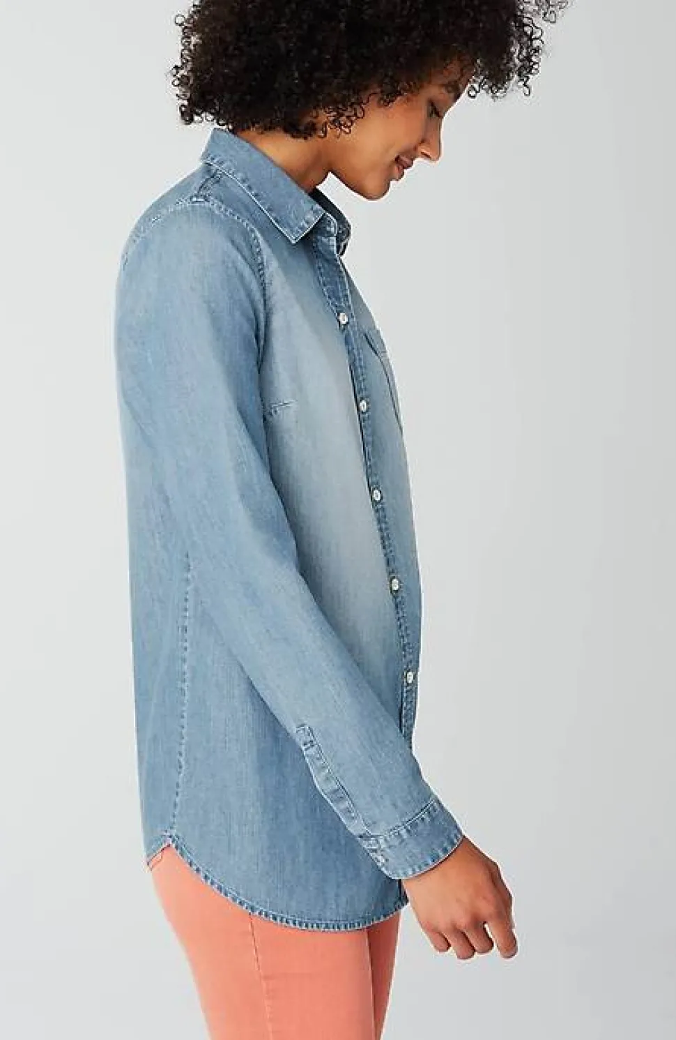 One-Pocket Button-Front Shirt | Jjill