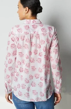 One-Pocket Shirred-Back Shirt | Jjill