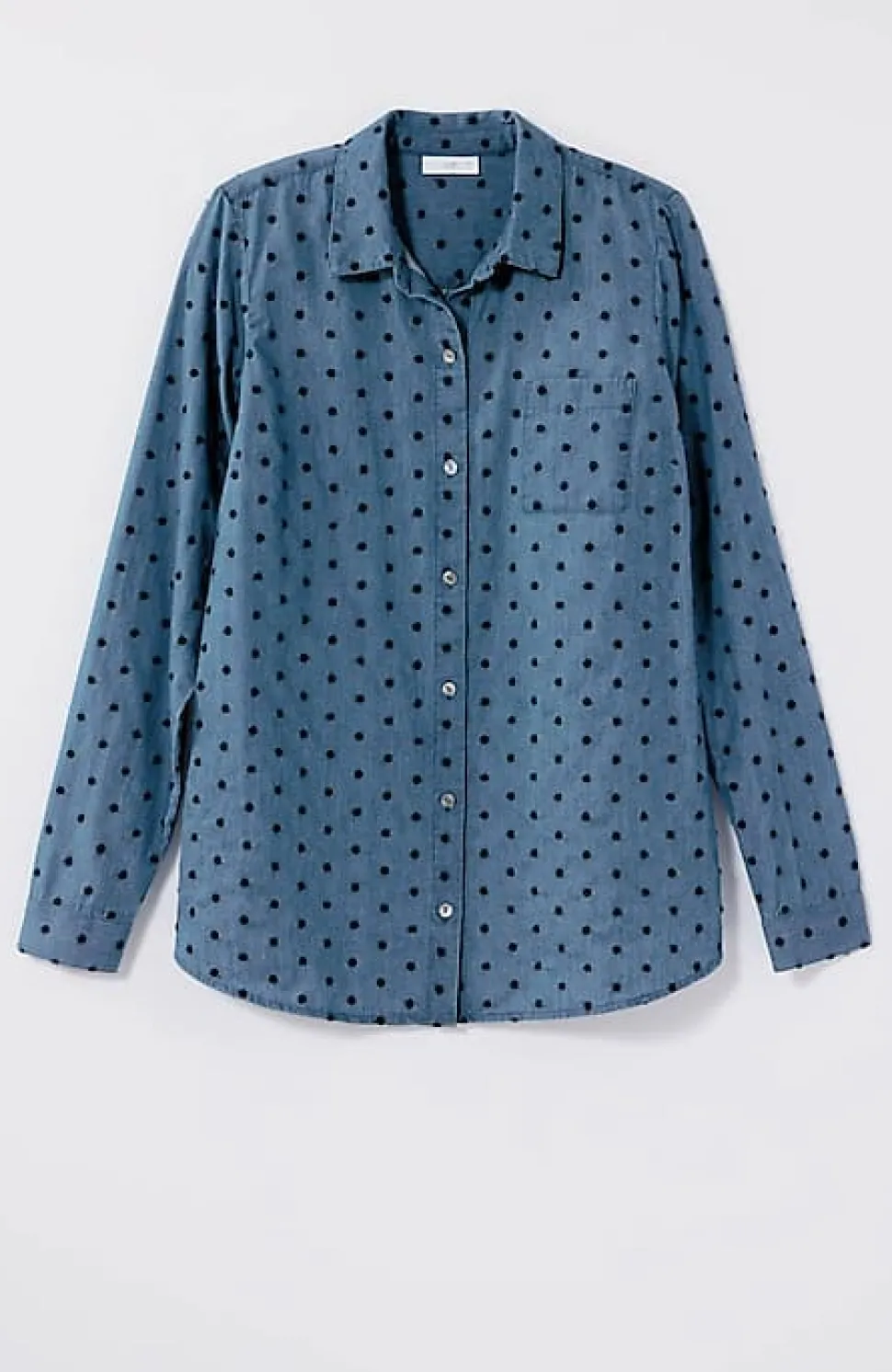 One-Pocket Shirred-Back Shirt | Jjill