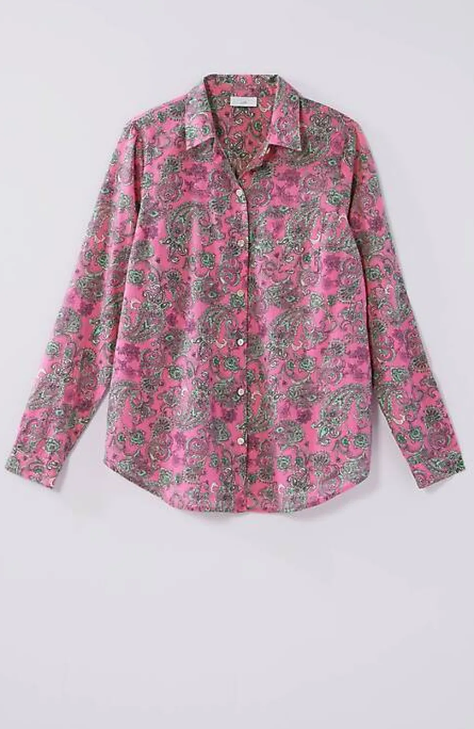 One-Pocket Shirred-Back Shirt | Jjill