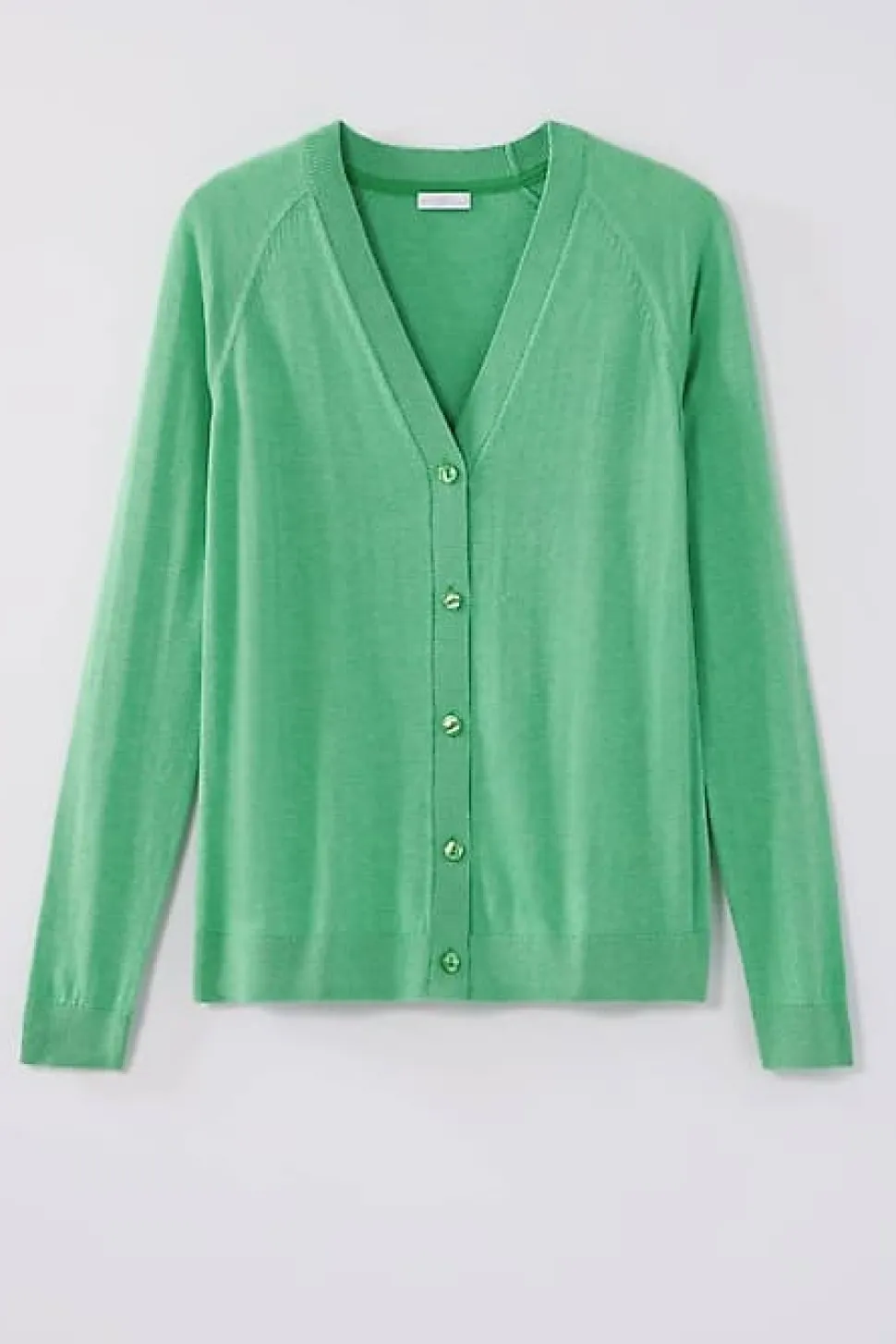 Organically Grown Cotton V-Neck Cardi | Jjill