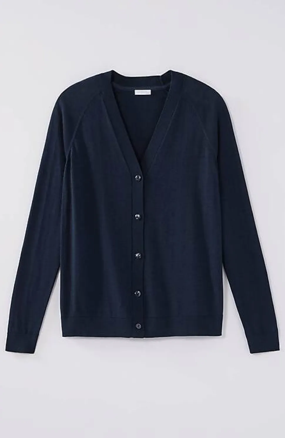 Organically Grown Cotton V-Neck Cardi | Jjill