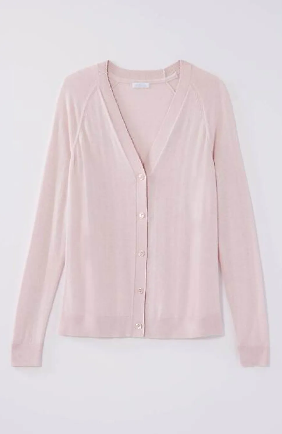 Organically Grown Cotton V-Neck Cardi | Jjill