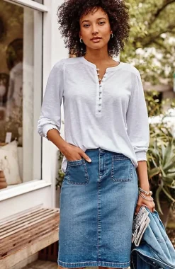 Patch-Pocket Skirt | Jjill