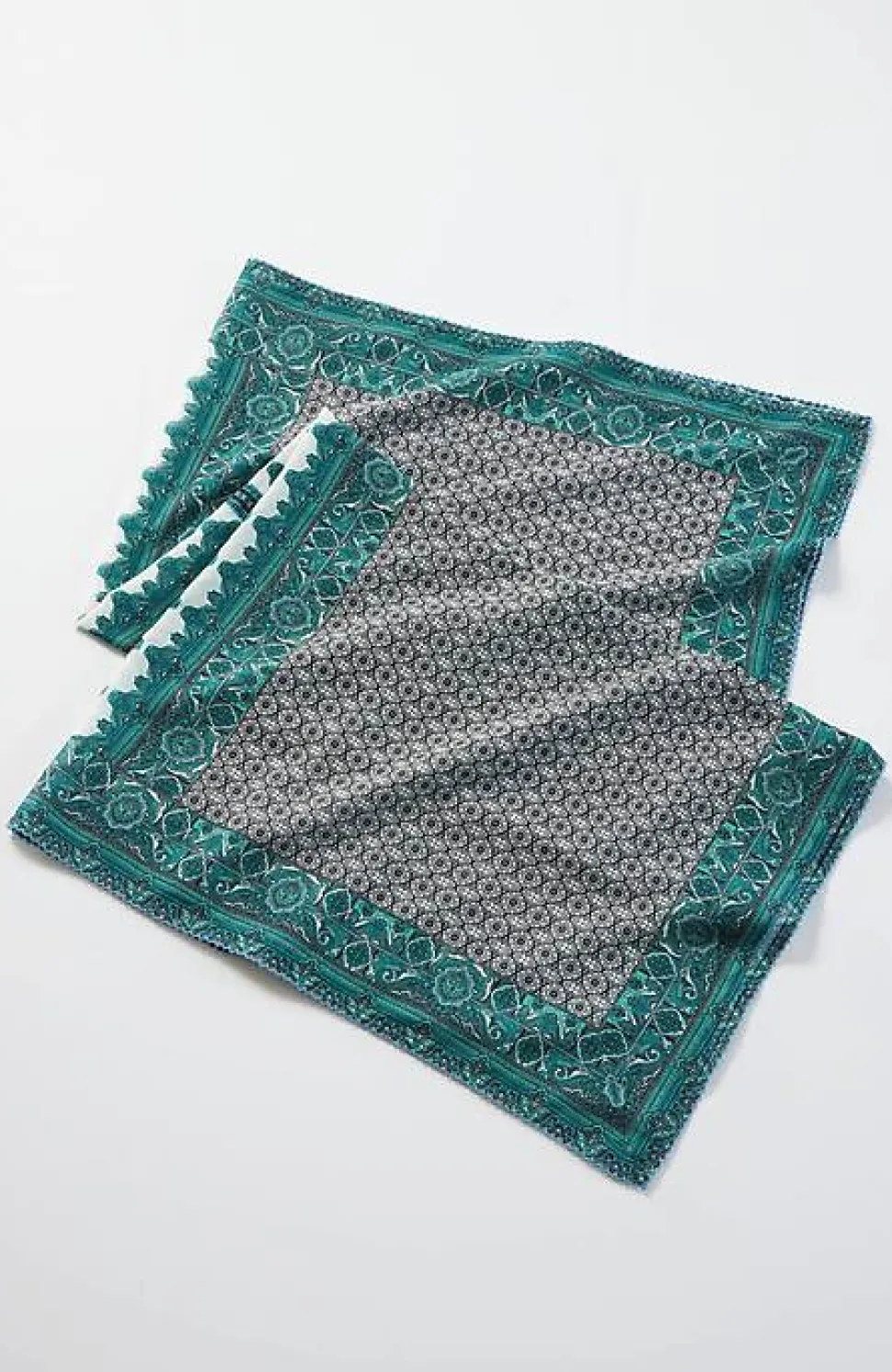 Patchwork-Printed Square Scarf | Jjill