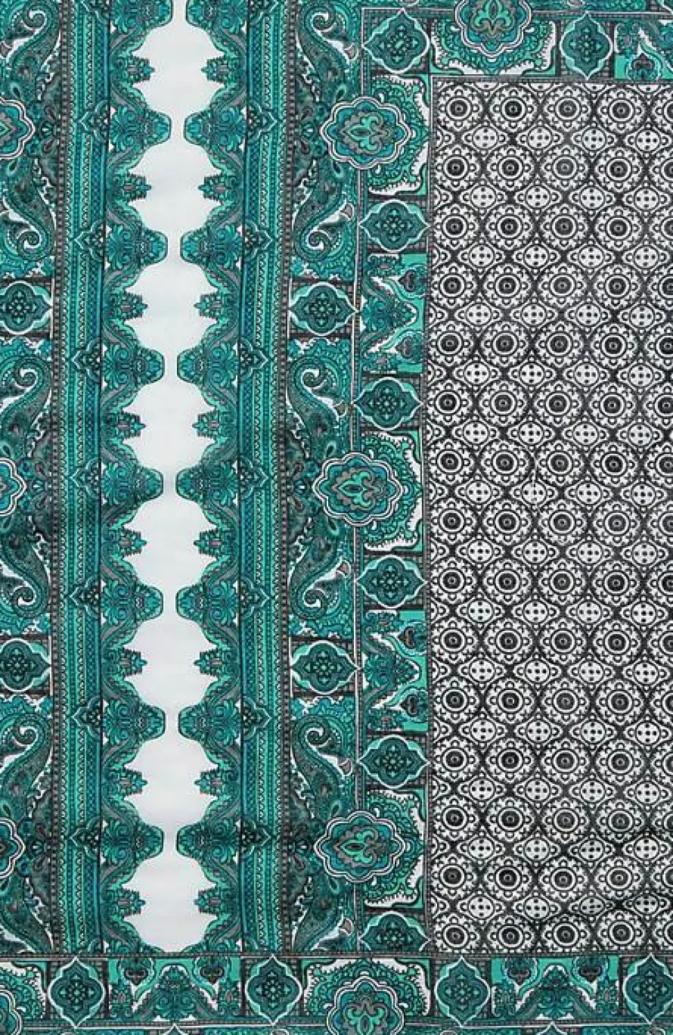Patchwork-Printed Square Scarf | Jjill