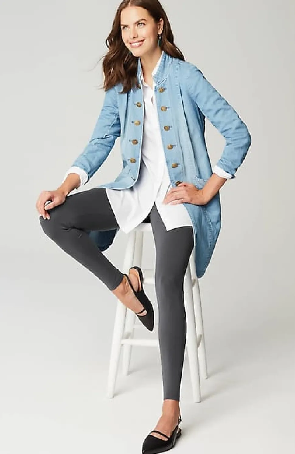 Pima Ankle-Length Leggings | Jjill