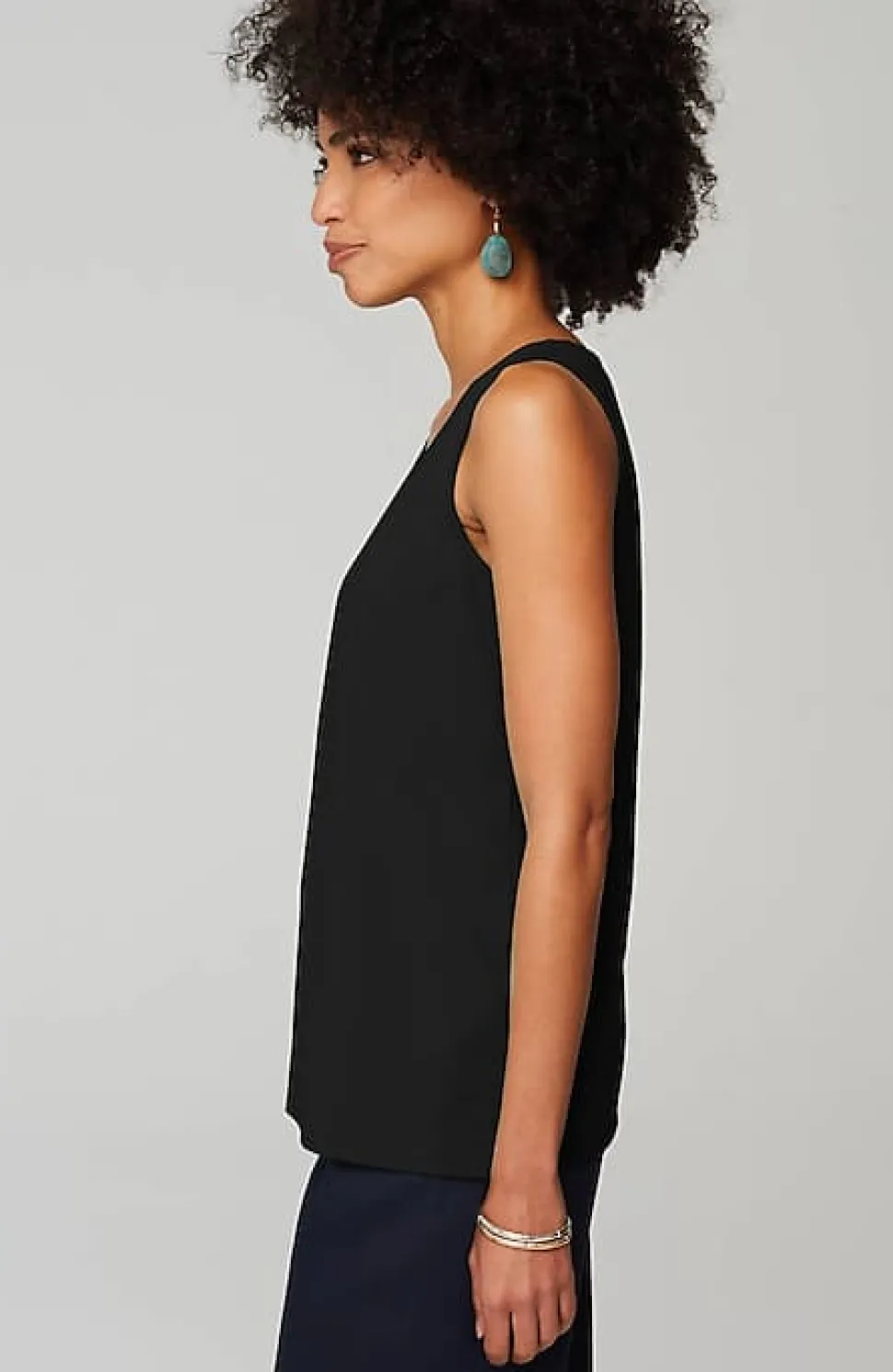Pima-Stretch Knit Tank | Jjill