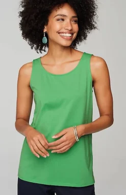 Pima-Stretch Knit Tank | Jjill