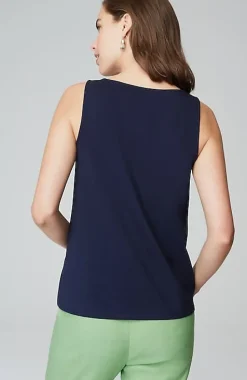Pima-Stretch Knit Tank | Jjill