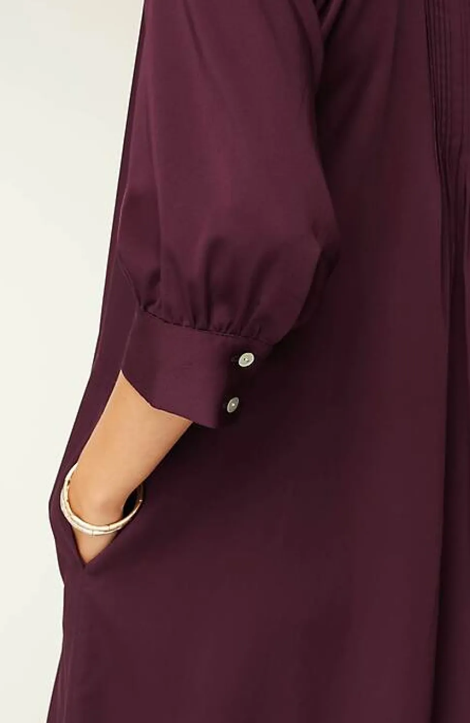 Pintucked A-Line Shirtdress | Jjill