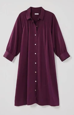 Pintucked A-Line Shirtdress | Jjill