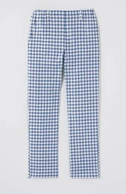 Pintucked Linen-Stretch Slim-Leg Pants | Jjill