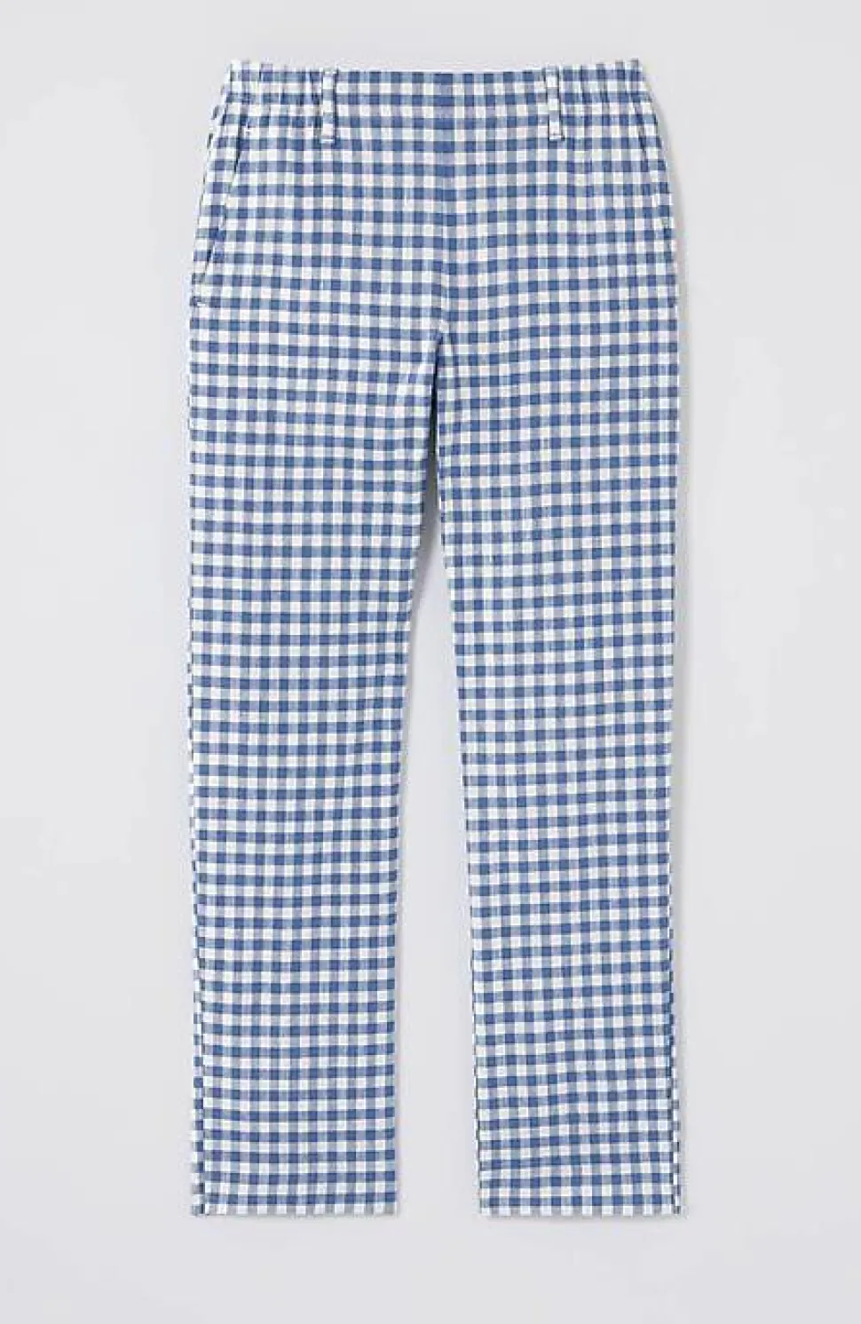 Pintucked Linen-Stretch Slim-Leg Pants | Jjill