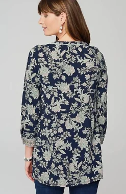 Piped Paisley Tunic | Jjill
