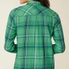Plaid Button-Front Tunic | Jjill
