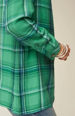 Plaid Button-Front Tunic | Jjill