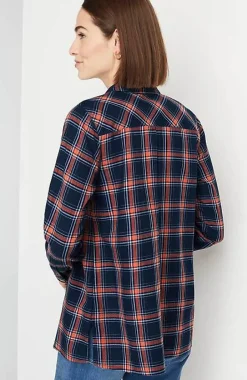 Plaid Button-Front Tunic | Jjill