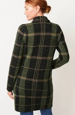 Plaid Notch-Collared Topper | Jjill