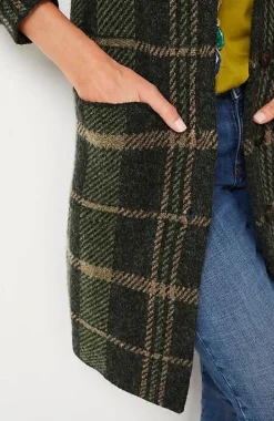 Plaid Notch-Collared Topper | Jjill