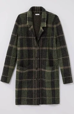 Plaid Notch-Collared Topper | Jjill