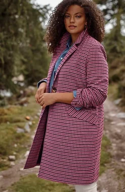Plaid Notched-Collar Jacket | Jjill
