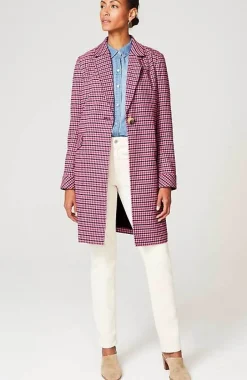 Plaid Notched-Collar Jacket | Jjill