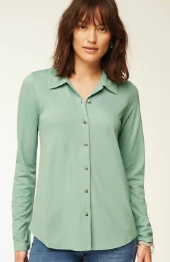Ponte Knit Shirt | Jjill